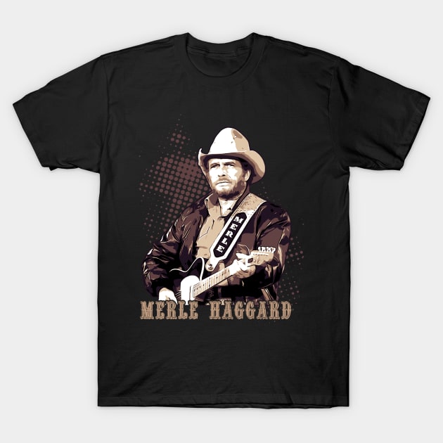 Merle Haggard T-Shirt by Degiab